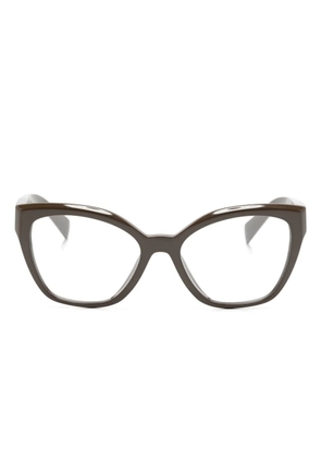 Prada Eyewear cat-eye glasses - Brown