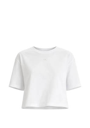 Armani Exchange cotton cropped T-shirt - White