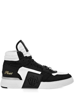 Philipp Plein Phantom Kicks mid-top leather sneakers - Black