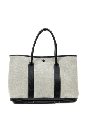 Hermès Pre-Owned 2006 Garden Party PM leather-trim tote bag - Neutrals