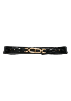 TOM FORD crocodile-effect leather belt - Black