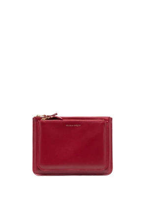 Comme Des Garçons Wallet double-zip leather wallet - Red