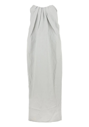 Co strapless pleat-detail shift maxi dress - Blue