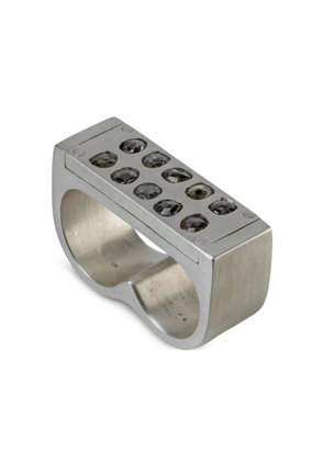 Parts of Four Plate Double ring - Silver