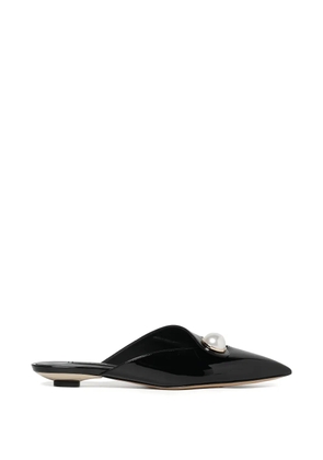 Casadei pearl-detail micro-heel pumps - Black