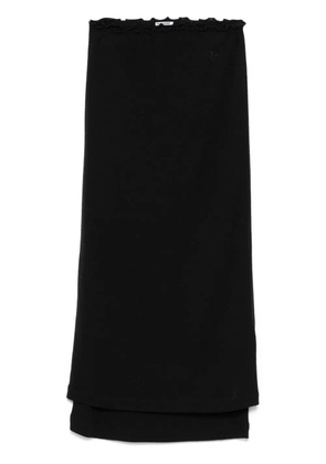 Jil Sander layered midi skirt - Black