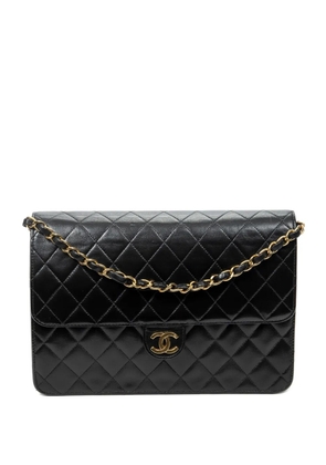 CHANEL Pre-Owned 1996-1997 CC diamond-quilted shoulder bag - Black