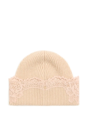Valentino Garavani lace beanie - Neutrals