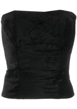 Forte Forte square-neck cotton-blend tank top - Black