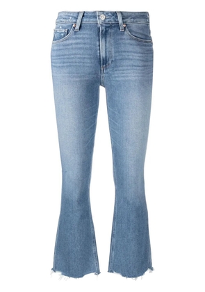 PAIGE distressed-effect flared jeans - Blue