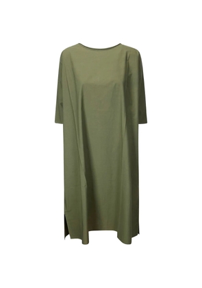 Labo Art crew-neck midi dress - Green