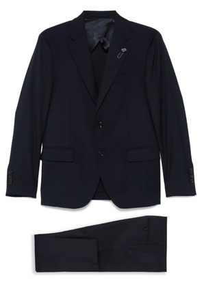 Lardini brooch-detail suit - Blue