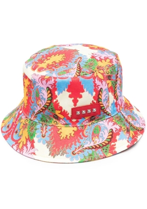 ETRO paisley-print bucket hat - Red