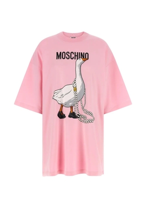 Moschino goose print T-shirt dress - Pink