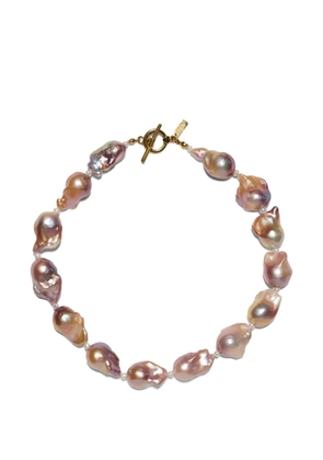 Labelled Jewellery large baroque choker - Pink