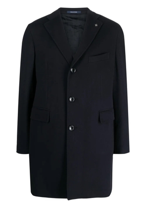 Tagliatore single-breasted wool coat - Blue