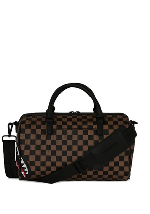 Sprayground check-pattern duffle bag - Brown
