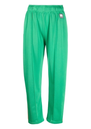 Wales Bonner logo-patch track pants - Green