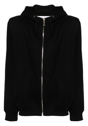 Almaz shoulder-pads cotton hoodie - Black