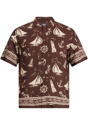 Polo Ralph Lauren graphic-print shirt - Brown