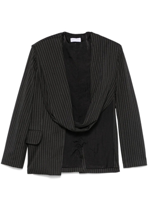 Ioana Ciolacu striped jacket - Grey
