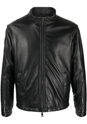 Giorgio Brato zip-up leather jacket - Black