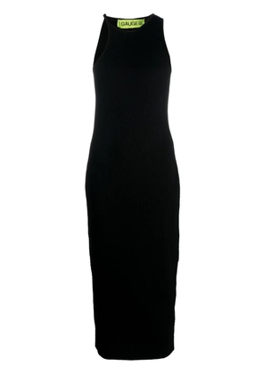 GAUGE81 Altea asymmetric ribbed-knit midi dress - Black