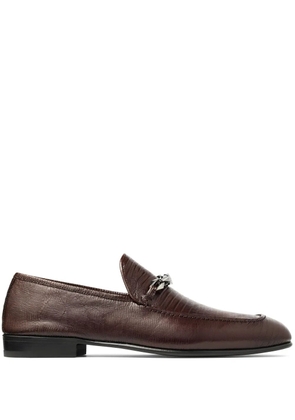 Jimmy Choo Marti Reverse loafers - Brown
