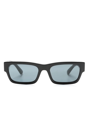 Prada Eyewear logo-engraved rectangle-frame sunglasses - Black