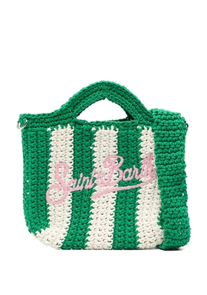 MC2 Saint Barth striped embroidered tote bag - Green