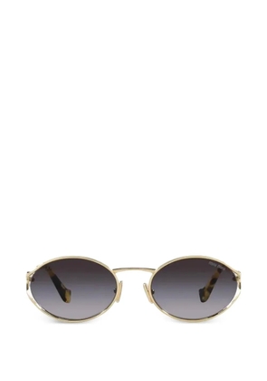 Miu Miu oval-frame sunglasses - Gold