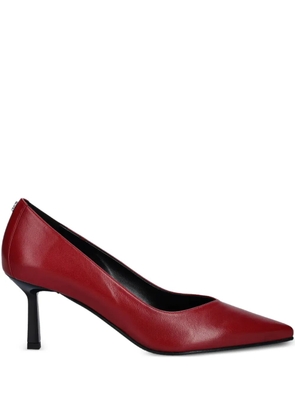 HUGO 75mm pointed-toe heel pumps - Red