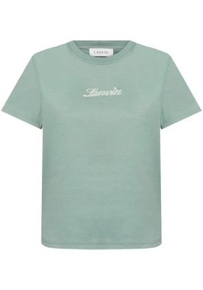 Lanvin logo-embroidered T-shirt - Green