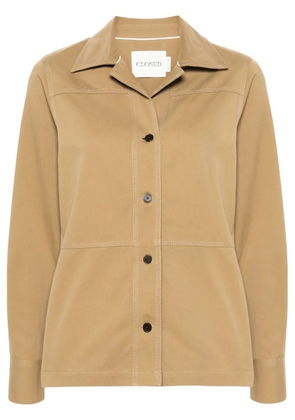Closed panelled twill shirt jacket - Neutrals