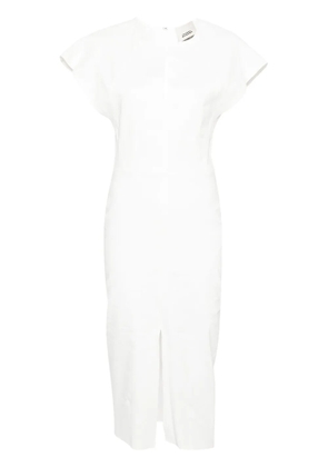 ISABEL MARANT Mirna hemp-blend midi dress - White