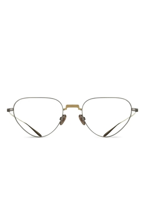 Massada geometric-frame glasses - Gold