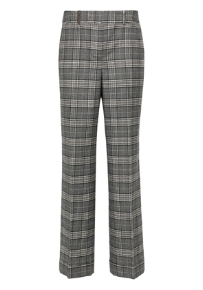 Peserico tartan-check trousers - Grey