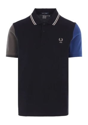 Comme des Garçons Homme colour-block logo polo shirt - Black