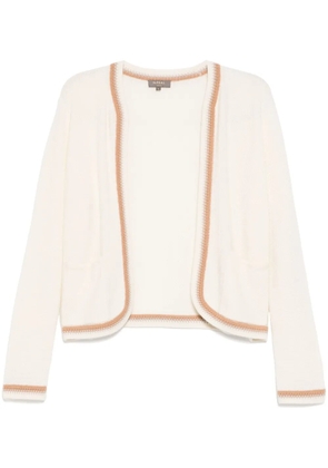 N.Peal Stitch Trim jacket - White