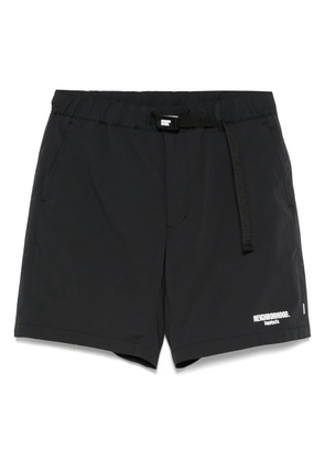 Neighborhood logo-print shorts - Black