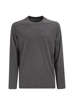 Brunello Cucinelli long-sleeves crew-neck T-shirt - Grey