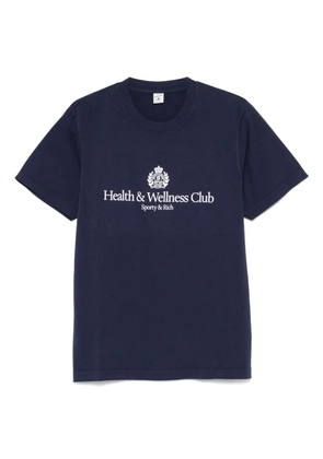 Sporty & Rich H&W Crest T-Shirt - Blue