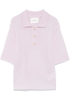 Lisa Yang Masy buttoned polo top - Purple