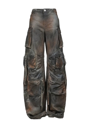 The Attico Fern multi-pocket palazzo pants - Grey