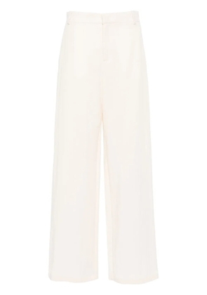 Blumarine crinkled wide-leg trousers - Neutrals