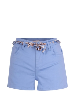 LIU JO floral tie trousers - Blue