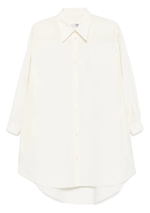 MM6 Maison Margiela poplin shirt dress - White