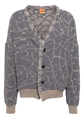 VITELLI reversible jacquard cardigan - Grey