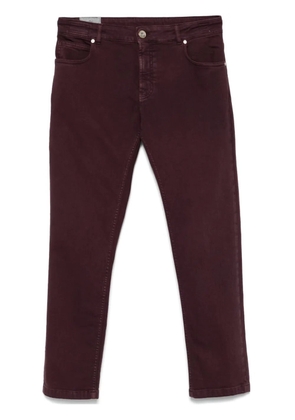 Eleventy slim-cut jeans - Purple