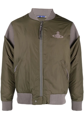 Vivienne Westwood Cyclist panelled bomber jacket - Green